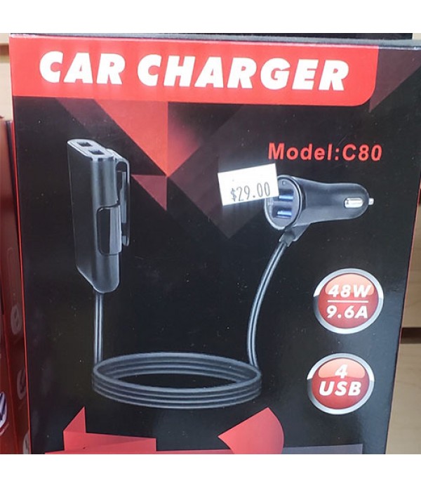 Car Charger 48w 4 USB